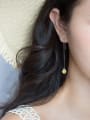thumb Creative Lemon Shaped S925 Silver Enamel Line Earrings 1