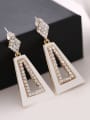 thumb Fashion Cubic Rhinestones Geometrical Alloy Acrylic Drop Earrings 1