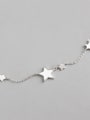 thumb 925 Sterling Silver With Silver Plated Simplistic Star Anklets 0