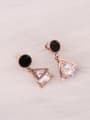 thumb Triangle Zircons Elegant Fashion Earrings 0