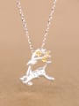 thumb Personalized Running Deer Silver Necklace 0