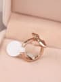 thumb Pointed Arrow Rose Gold Plated Ring 1