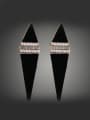 thumb Fashion Triangle Acrylic Cubic Rhinestones Alloy Ring 1