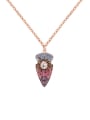 thumb Colorful Geometric Shaped Copper Pendant Necklace 0