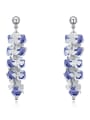 thumb Fashion Shiny austrian Crystals Drop Earrings 3