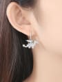 thumb Copper With Platinum Plated Cartoon Dinosaur Cluster Earrings 1