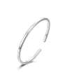 thumb Simple 999 Silver Opening Bangle 0