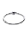 thumb Simply Design Platinum Plated Geometric Shaped Bracelet 0