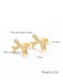 thumb Copper With 18k Gold Plated Classic Bowknot Earrings 3