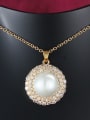 thumb Elegant Round Shaped Artificial Pearl Three Pieces Jewelry Set 1