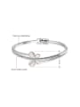thumb Natural Style Butterfly Shaped Opal Bangle 1