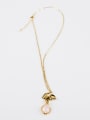 thumb Trendy Natural Stone Leaf Shaped Necklace 0