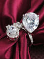 thumb High Quality 18K Platinum Plated 4A Zircon Ring 1