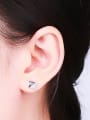 thumb Women Elegant Geometric Zircon Earrings 1