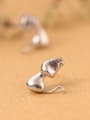 thumb Lovely Cats Silver Stud Earrings 1