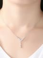 thumb Copper With White Gold Plated Simplistic Geometric Necklaces 1