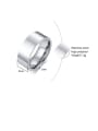 thumb Stainless Steel With Platinum Plated Simplistic Round Men Rings 4