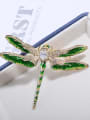 thumb Copper With cubic zirconia Cute Insect Dragonfly Brooches 2