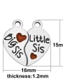 thumb Stainless Steel With Silver Plated Trendy Heart Charms 2