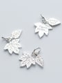 thumb 925 Sterling Silver With Silver Plated Trendy Leaf Charms 0