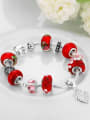 thumb Fashion Oblate Red Beads Bracelet 2