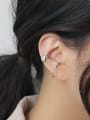 thumb 925 Sterling Silver With  Glossy  Simplistic Ear Clip Without Piercing  single 2