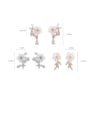 thumb Alloy With Platinum Plated Cute Acrylic Flower Stud Earrings 3