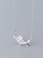 thumb 925 Sterling Silver With Silver Plated Cute A pair of birdsl Necklaces 1