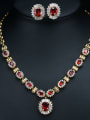 thumb Classical Color Zircon Two Pieces Jewelry Set 1