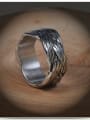 thumb Stainless Steel With Antique Silver Plated Simplistic Irregular Rings 2
