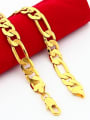 thumb Unisex 24K Gold Plated Hollow Geometric Shaped Bracelet 1