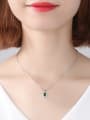 thumb 925 Sterling Silver With Gemstone Delicate Heart Locket Necklace 1