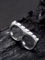 thumb Unisex Personality Glass Shaped Titanium Ring 2