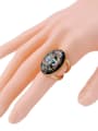 thumb Retro Artifcial Stone Alloy Statement Ring 1
