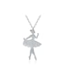 thumb Creative dDrawing Lovable Ballet Doll Necklace 0
