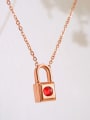 thumb Stainless Steel With 18k Rose Gold Plated Trendy Locket A multi wear Necklaces 1