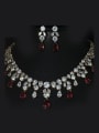 thumb Shining Wedding Accessories Two Pieces Jewelry Set 2