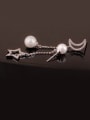thumb The Hollow Moon Star Bead Pendant  Fashion threader earring 1