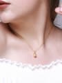 thumb Copper Alloy 23K Gold Plated Fashion Pineapple Necklace 1