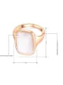 thumb Rose Gold Plated Square Shaped Austria Crystal Two Pieces Jewelry Set 2
