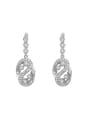 thumb High-grade Letter S Shaped AAA Zircon Drop Earrings 0