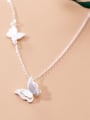 thumb 925 Sterling Silver With Platinum Plated Personality Butterfly Necklaces 2