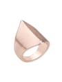 thumb Punk style Personalized Rose Gold Plated Alloy Ring 0