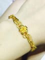 thumb Gold Plated Flower Shaped Bracelet 1