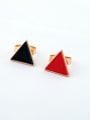 thumb Enamel Triangle Women Adjustable Ring 2