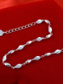 thumb Fashion 990 Silver Irregular Beads Polishing Bracelet 1