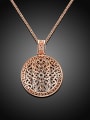 thumb Women Exquisite Hollow Flower Shaped Necklace 4