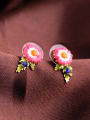 thumb Lovely Flower Enamel stud Earring 1