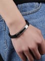 thumb Simple Personalized Carbon Fiber Artificial Leather Bracelet 1