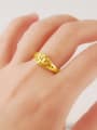 thumb Creative Hollow Geometric Shaped 24K Gold Plated Ring 1